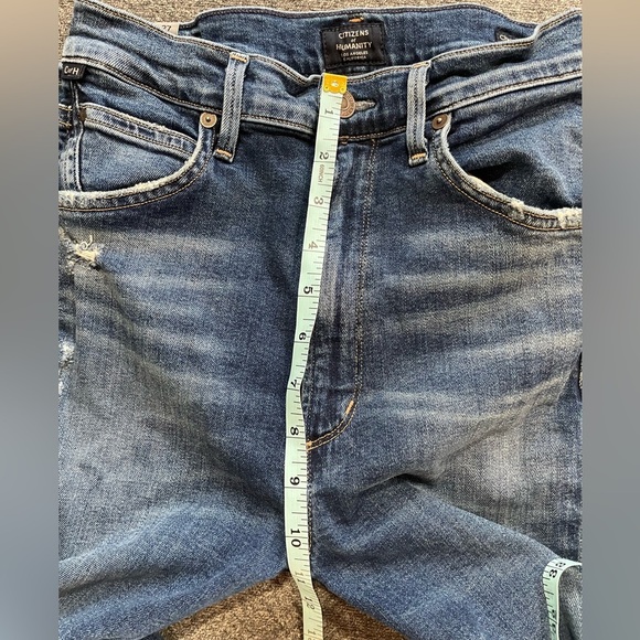 Citizens Of Humanity Chrissy Uber High Rise Skinny Distressed Jeans Size 27 - Picture 8 of 10